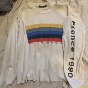 Raw hem brandy Melville long sleeve